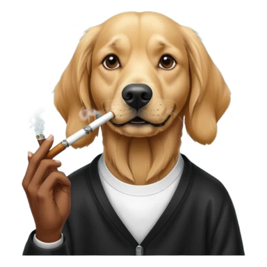 snoop dog but as an actual dog smoking weed sticker