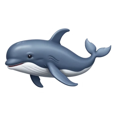 whale swimming in sea water sticker