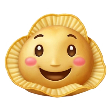 happy potato chip smiling joyfully sticker