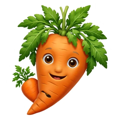 Grugu qui mange une carotte sticker