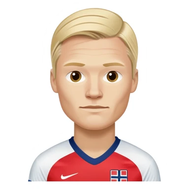 Erling Haaland soccer player in Norway jersey number 9 sticker