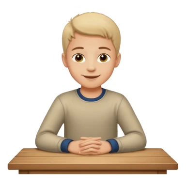 niño montado en una mesa encima de ella sticker