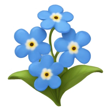 Forget me nots  sticker