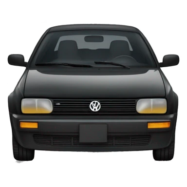 black Volkswagen jetta   sticker