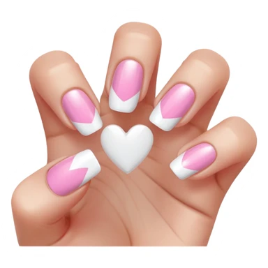 french tip nails  sticker