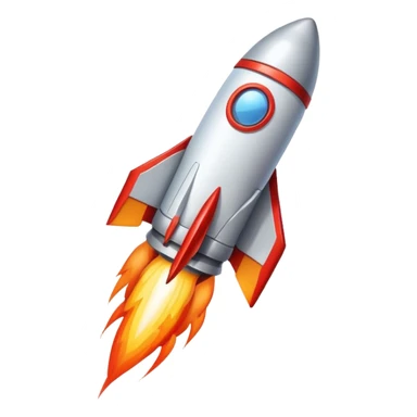 Icone fusée  sticker