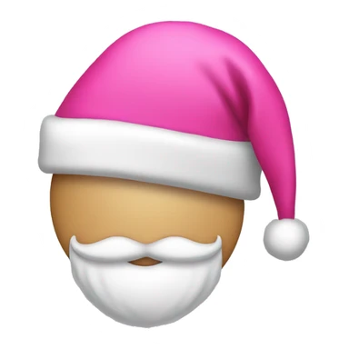 Pink Santa hat sticker
