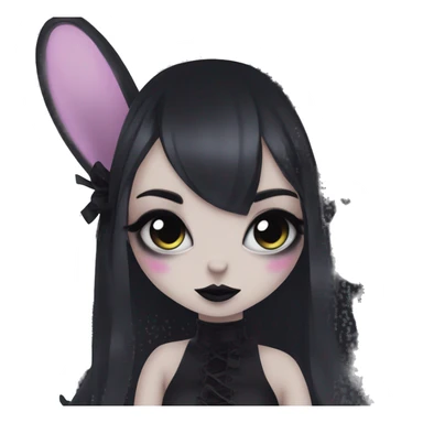 goth bunny girl anim sticker