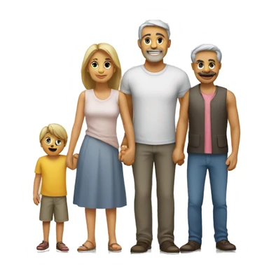 Familie cu pisici sticker