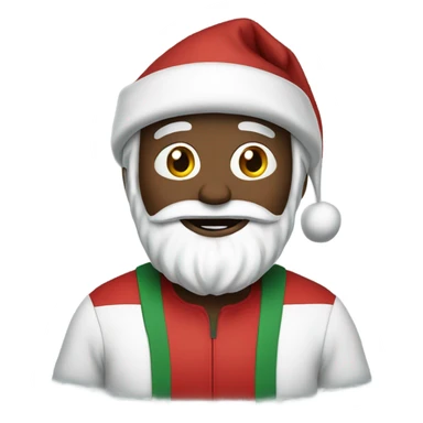 Santa wearing jordans  sticker