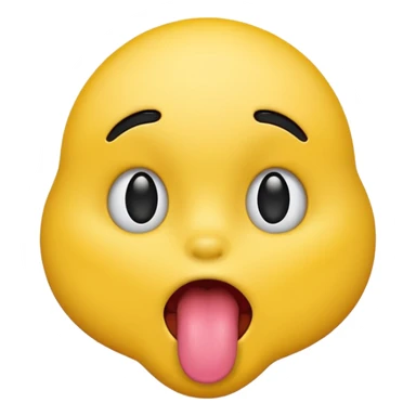 Emoji sticking tongue out￼ sticker