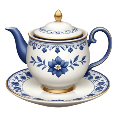 porcelain tea cups sticker