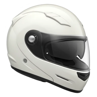 White motorcycle helmet  sticker