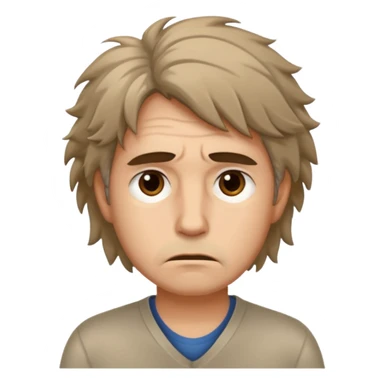 a shop owner who is not satisfied with local sales and is sad and tired of getting no response sticker