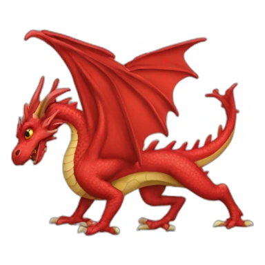 welsh dragon sticker