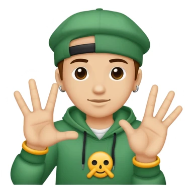 Le signe des mains du rappeur JUL  sticker