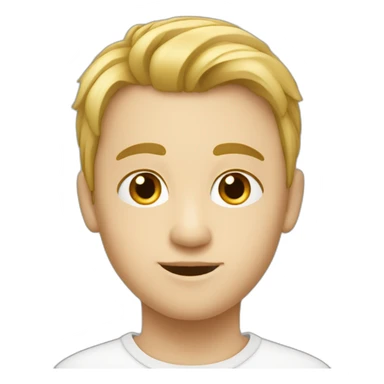 Un garçon blanc sticker