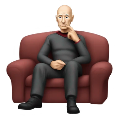 Captain Picard smoking weed sticker