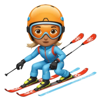 A person is skiing on the snow
person sticker