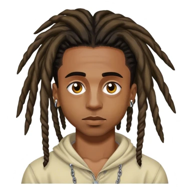 playboi carti with dreads  sticker