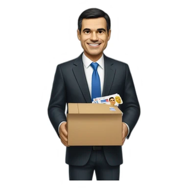 Pedro Sánchez buying votes sticker