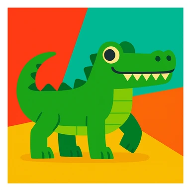Crocodile sticker