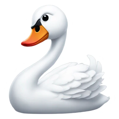 Swan wearing red glove sticker