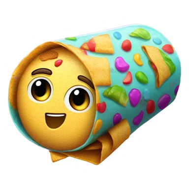 Sci-fi burrito giving a thumbs up sticker