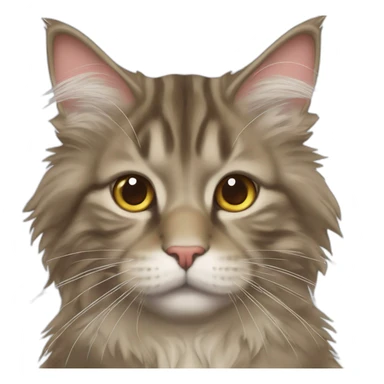 Maine coon qui envoie un bisou sticker