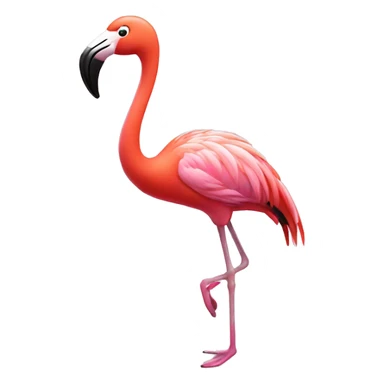 A flamingo dancing  sticker