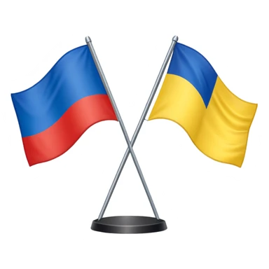 Russia-ukraine generic flag sticker