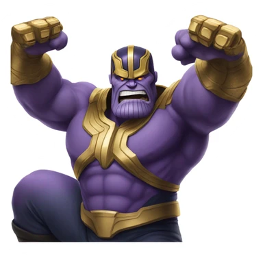 Thanos twerking aggressively  sticker