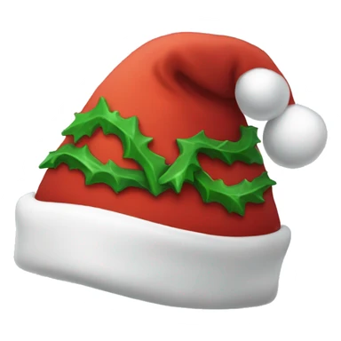 Christmas hat for Santa Claus sticker