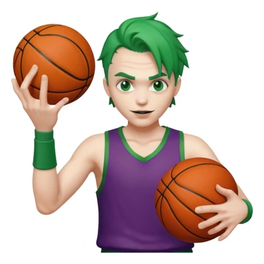 joker spinning ball on finger sticker