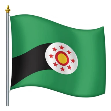 Just do a simple flag I want to put in my bio. Have u seen the panjshir flag do that it’s not in the emojis but make it exactly like the picture don’t add anything else. something on the middle search it up and make it in a shape of flag like the emojis no it’s goes like green on  sticker