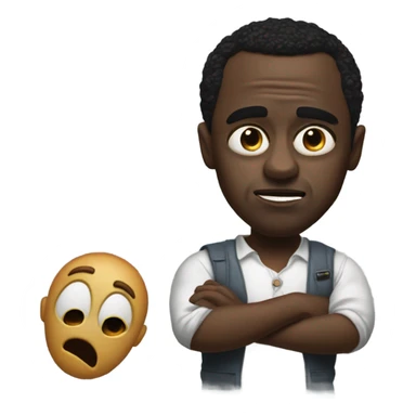 A hyper realistic version of a horror movie called the diddy  sticker