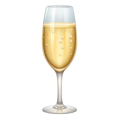 champagne glass sticker