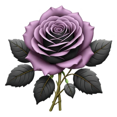 Black rose bouquet sticker