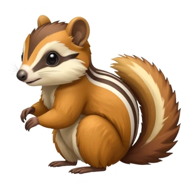 Cacomistl-Anteater-Squirrel-Tamarin-Numbat-hybrid (full body) sticker