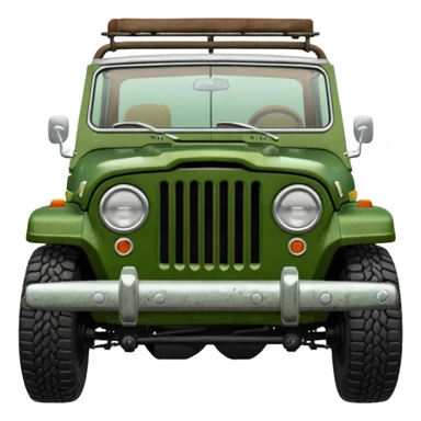 jeepster commando without top with straight hood sticker