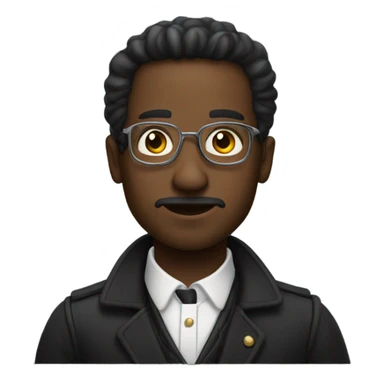 Black Time traveler  sticker