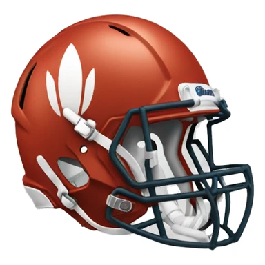 football helmet with Rocket logo sticker