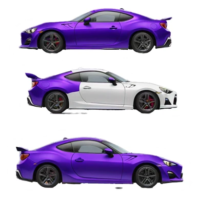 purple gt86 with wing  sticker