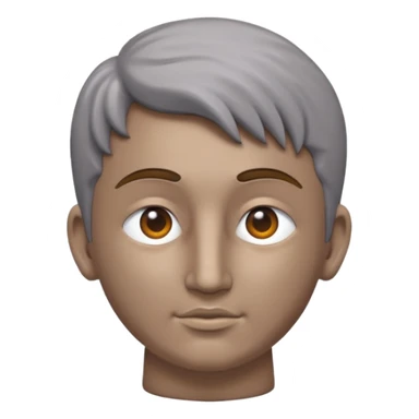 Dios griego estilo estatua de color gris, de perfil mirando con una lupa de sticker