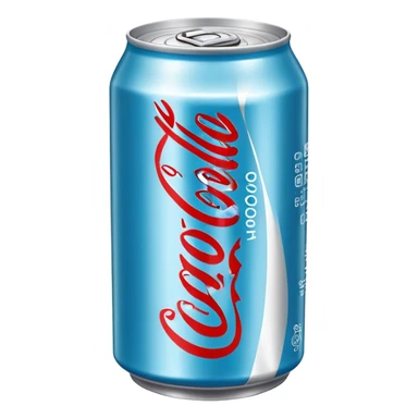 Light blue coke cola sticker