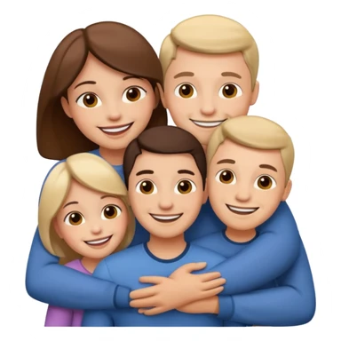 abrazar a mi papa mama he hijo sticker