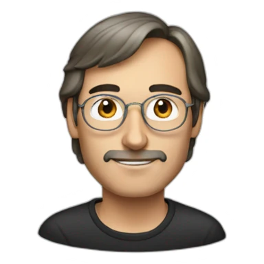 Steve jobs young sticker