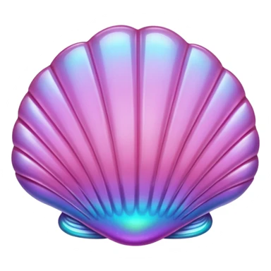 pink crystal clam sticker
