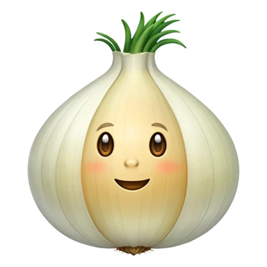 an onion  sticker