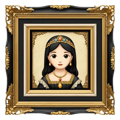 Old painting in the auction sticker